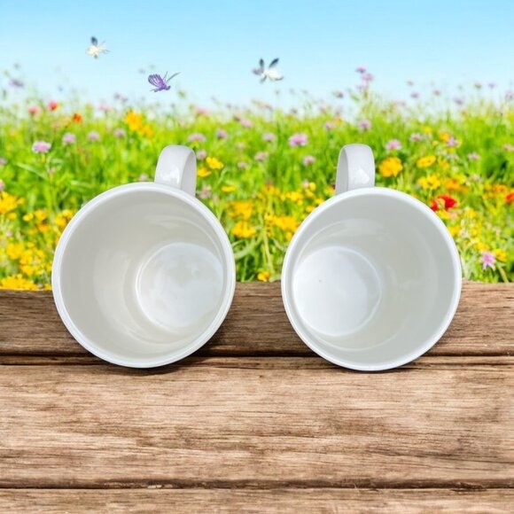 Disney Princess Ceramic Mugs Set Of 2 Featuring Belle Tiana Cinderella & Rapunze - Picture 3 of 3